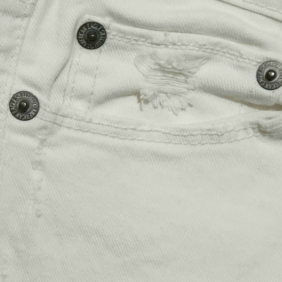 American Eagle Womens White Jeans Size 4 - Picture 3 of 7